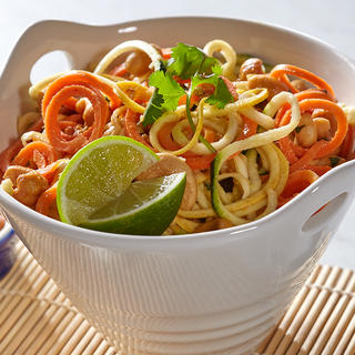  Recipe for Garlic Lime Spiralized Vegetables with Cashews