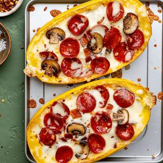  Recipe for Spaghetti Squash Pizza Boats