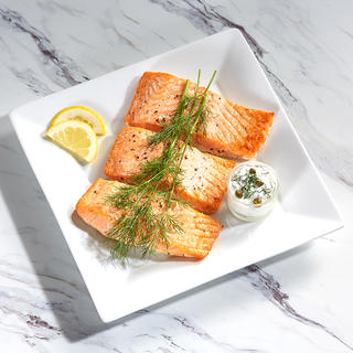  Recipe for Air Fryer Salmon with Yogurt Lemon Caper Sauce