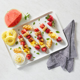  Recipe for Grilled Fruit Kabobs with Lemon Dip