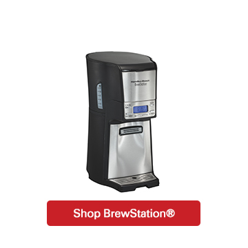 brewstation coffee maker with a shopping button