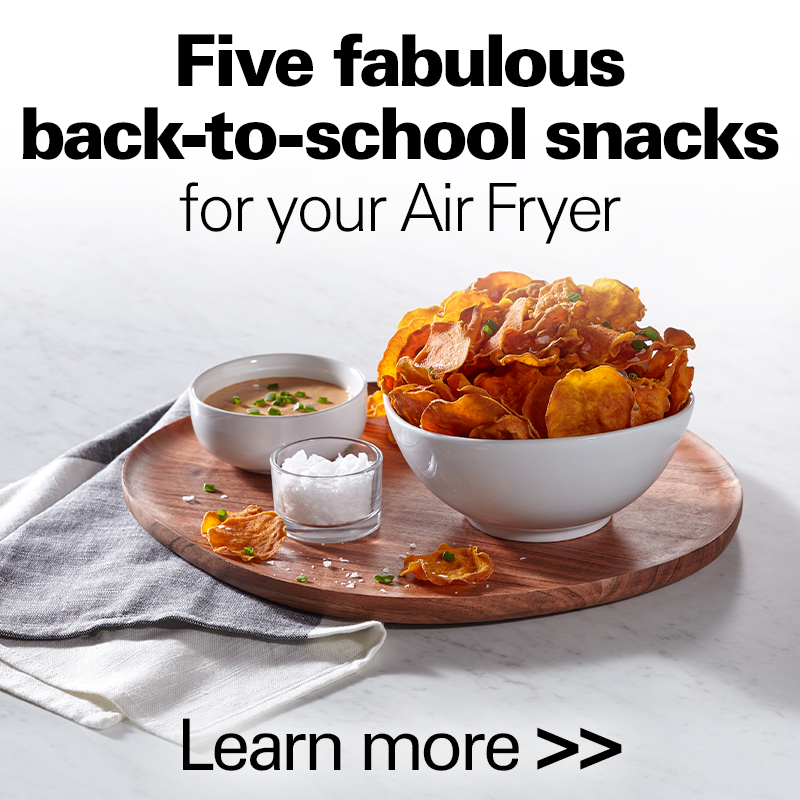 Five fabulous back-to-school snacks for your air fryer