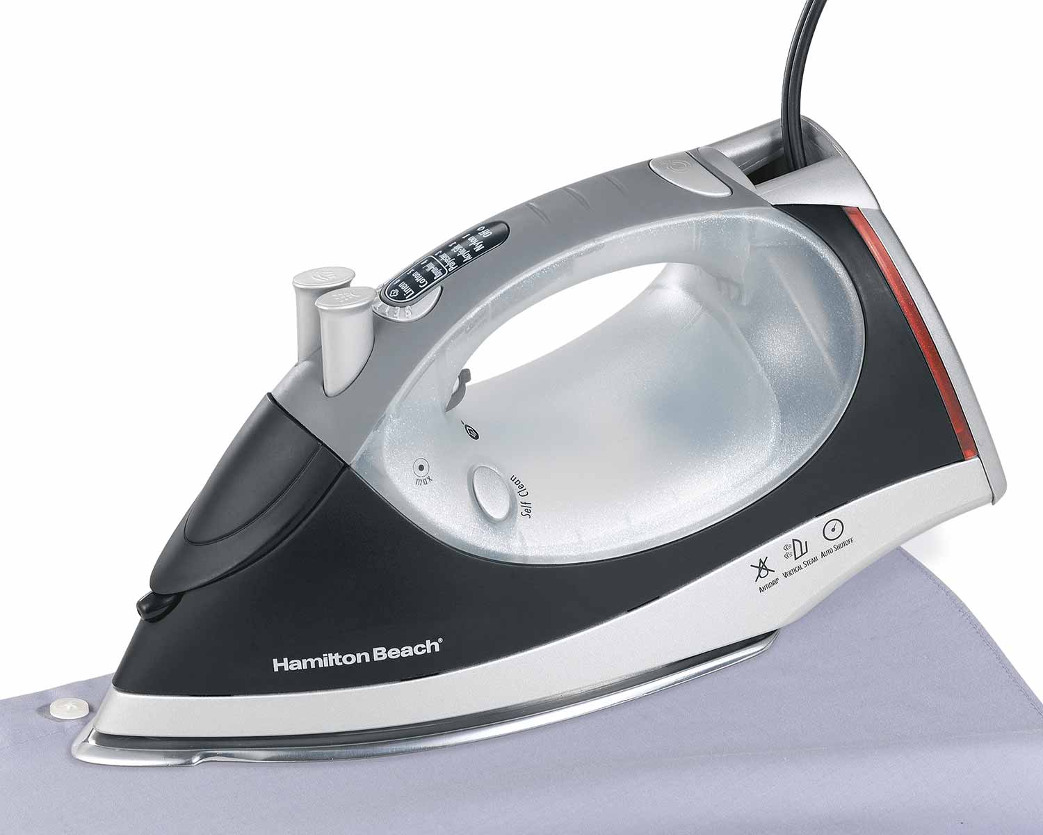 Electronic Control Nonstick Light-up Retractable Cord Iron (14885)