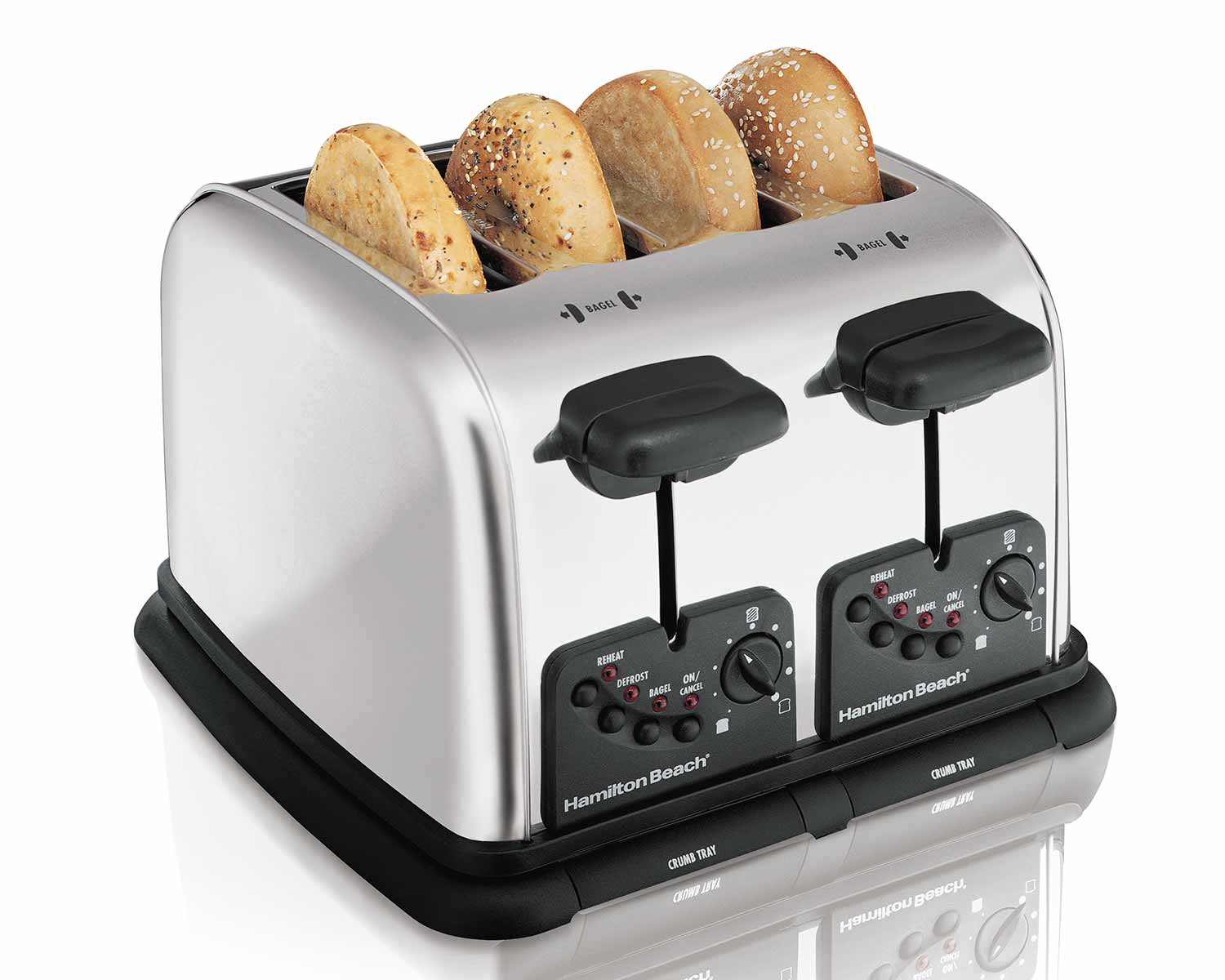 Hamilton beach classic chrome 2 slice toaster hotsell