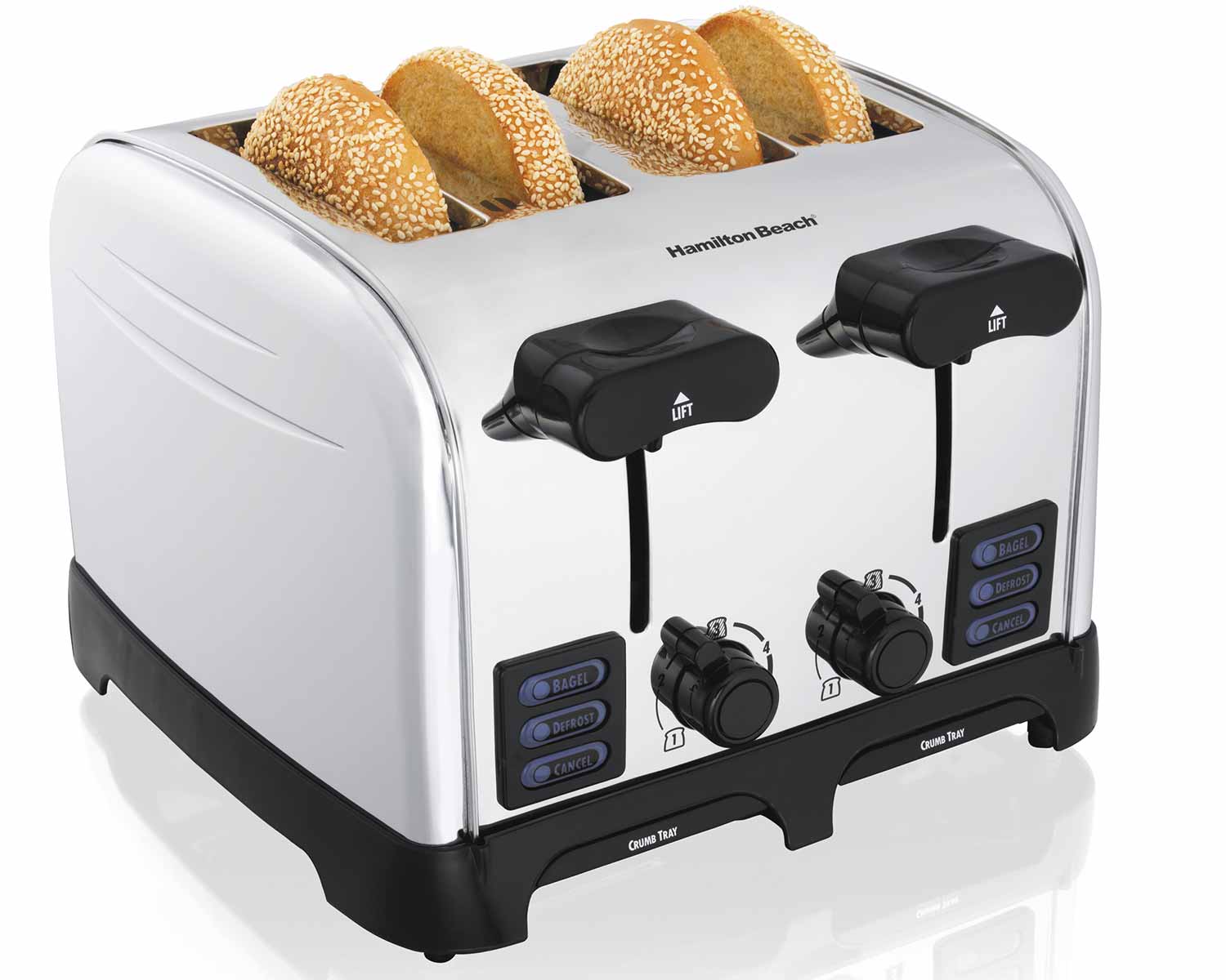 PerfectToast Chrome 4 Slice Toaster (24601)