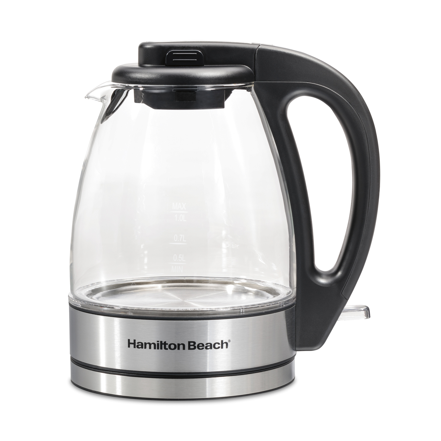  Hamilton Beach 1.7L Electric Tea Kettle, Water Boiler & Heater,  Built-In Mesh Filter, Auto-Shutoff & Boil-Dry Protection, Cordless Serving,  Variable Temp, LED Indicator, Clear Glass (40941R): Home & Kitchen