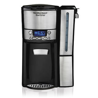 Hamilton Beach Programmable FrontFill Coffee Maker, Extra-Large 14 Cup Capacity, Black/Stainless (46390)
