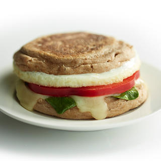 Spinach and Mozzarella Egg White Breakfast Sandwich image