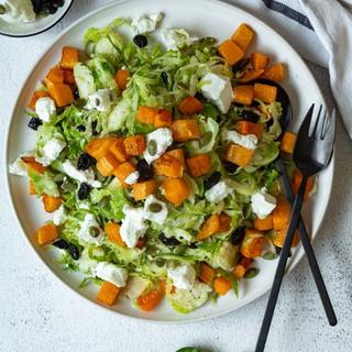 Shaved Brussel Sprout & Butternut Squash Salad image