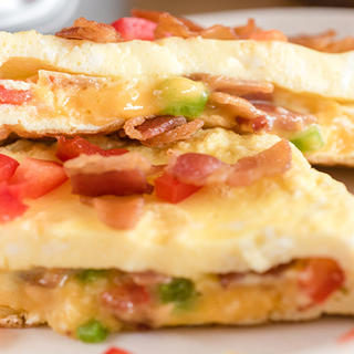 Personal-Size Bacon and Cheese Omelet image