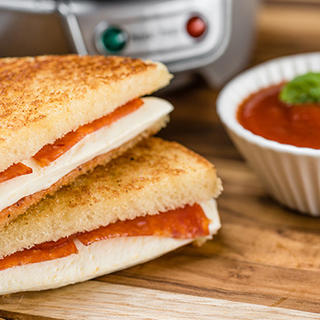 Grilled Pepperoni Pizza Sandwich image