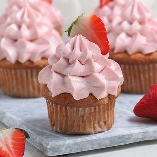 Gluten Free Strawberry Cupcakes image