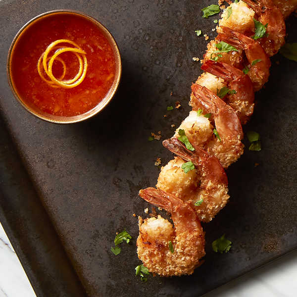 Baked Coconut Shrimp with Orange Chili Sauce