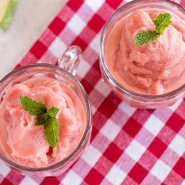 Minty Watermelon and Coconut Sorbet