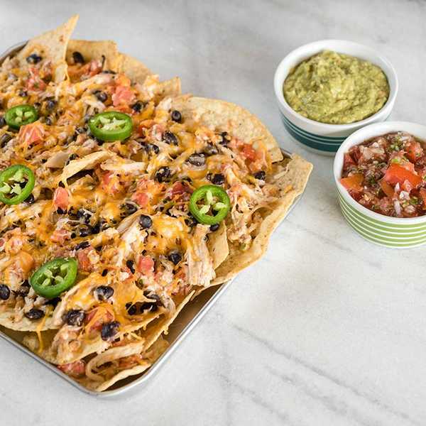 Sheet Pan Chicken Nachos