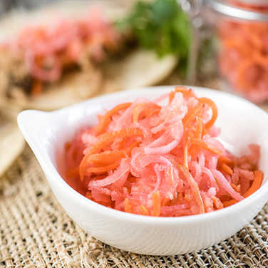 Spiralizer Pickled Radish Slaw