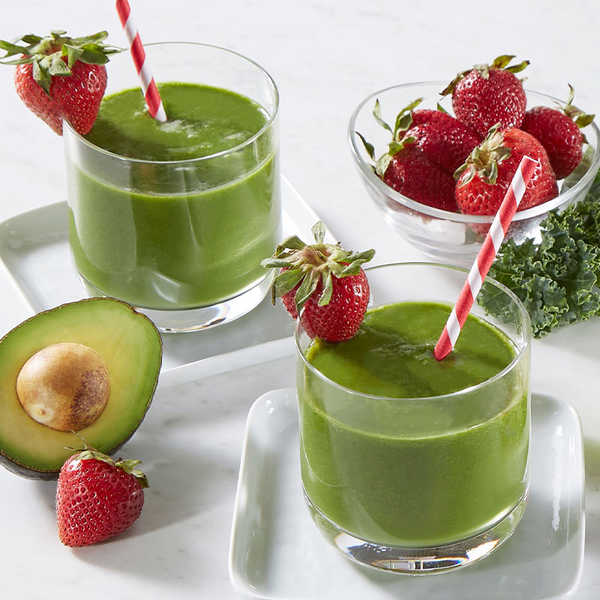 Strawberry Green Juice Smoothie