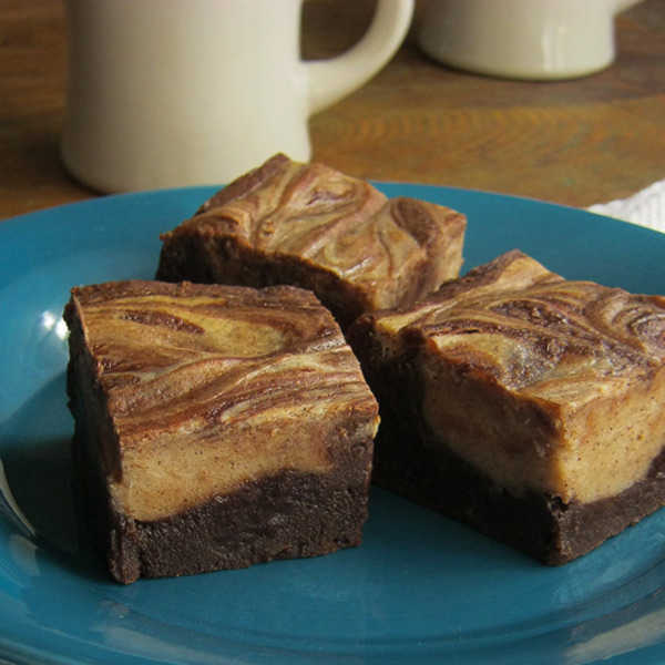 Cafe Mocha Marble Brownies