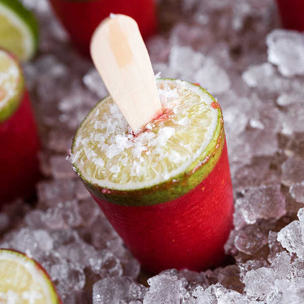Strawberry Margarita Popsicles