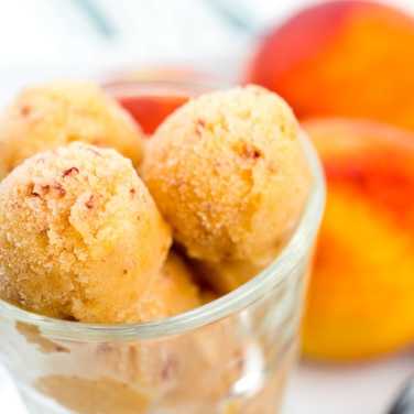 Non-Dairy Peach Frozen Yogurt