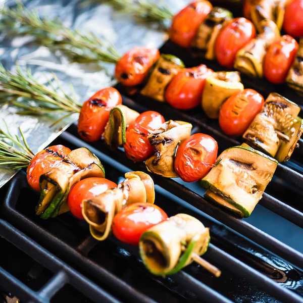 Rosemary Skewered Vegetable Kabobs
